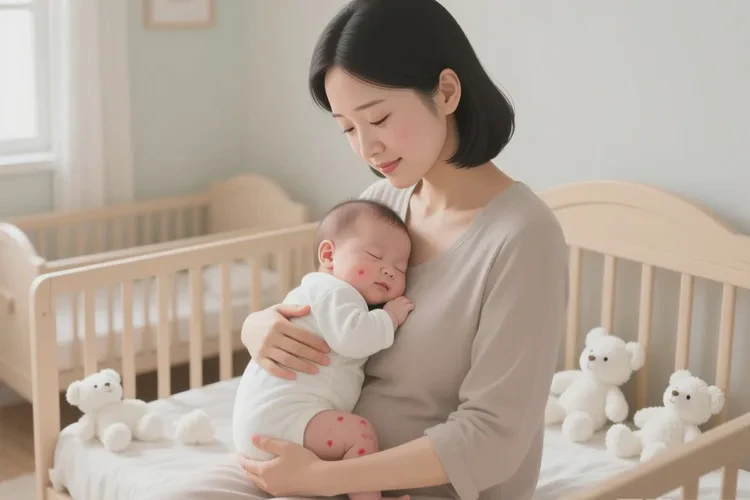 婴儿肚子上容易起湿疹能不能治愈(图1)