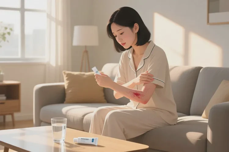 女性手臂上长湿疹能治愈吗(图1)