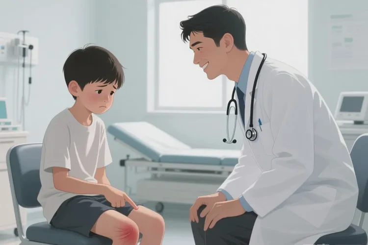 青少年大腿起湿疹能治愈吗(图1)