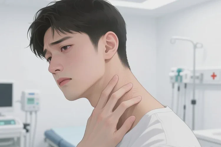 男生脖子出湿疹能治愈吗(图1)