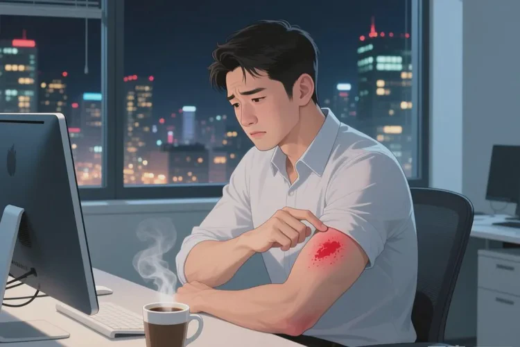 男人全身偶尔长湿疹能治愈吗(图1)