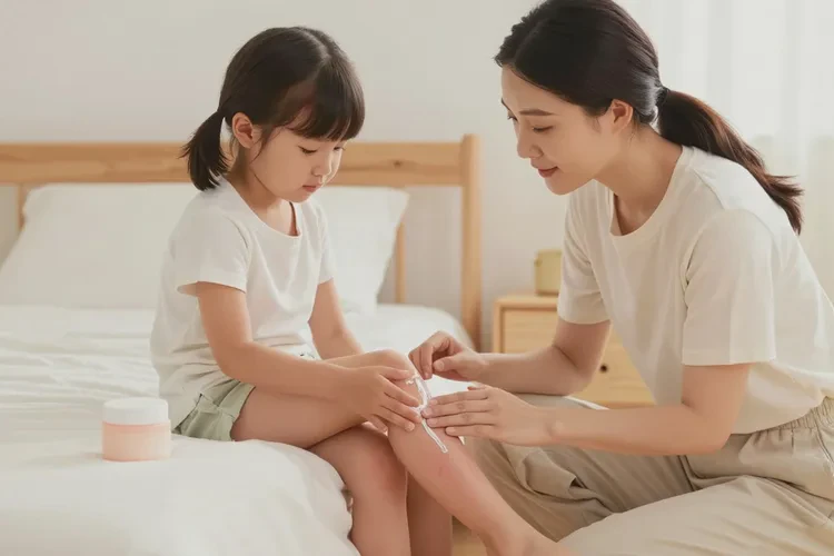 小孩小腿上经常起湿疹能不能治愈(图1)