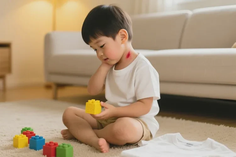 小学生脖子出湿疹能治愈吗(图1)