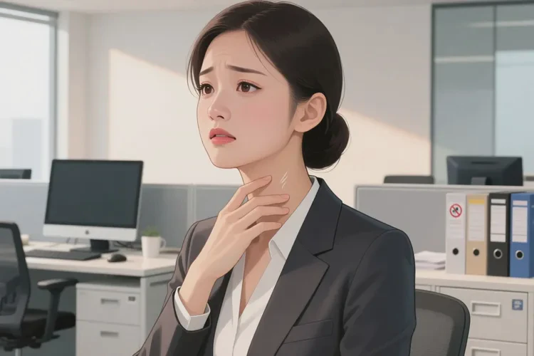 女性脖子上容易起湿疹能治愈吗(图1)