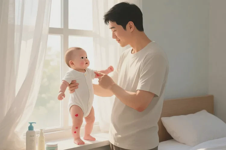 新生儿手臂偶尔起湿疹能治愈吗(图2)