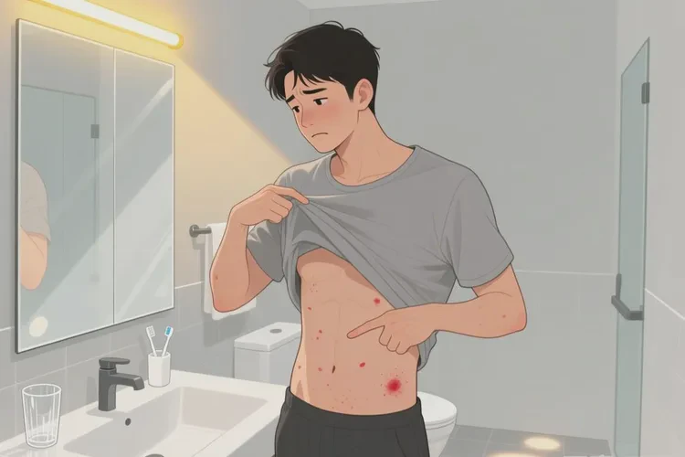 男生肚子容易起湿疹能治愈吗(图1)