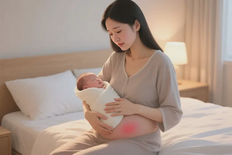 哺乳期妈妈肚子上容易起湿疹能治愈吗(图1)