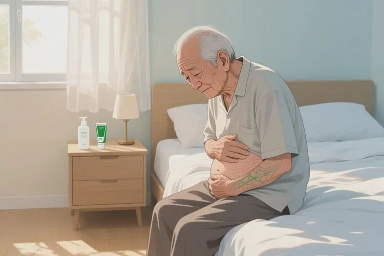 高龄老人肚子起湿疹能治愈吗(图1)