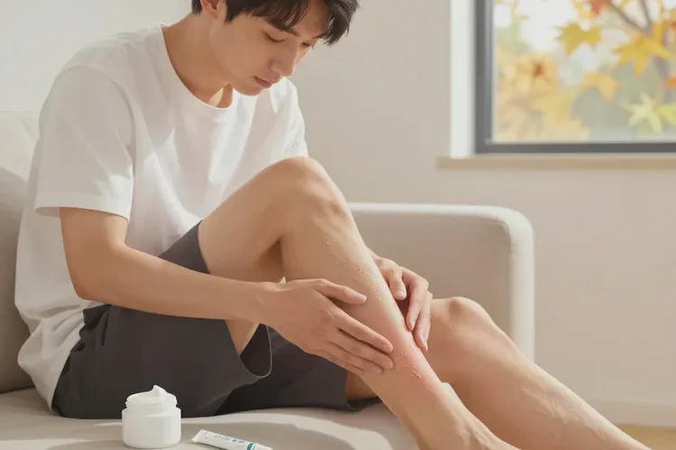 青年人小腿出现湿疹能治愈吗(图1)