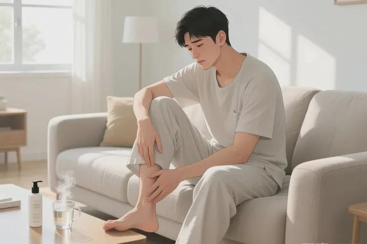 男性小腿起湿疹能治愈吗(图1)