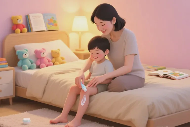 幼儿小腿上长湿疹能治愈吗(图1)