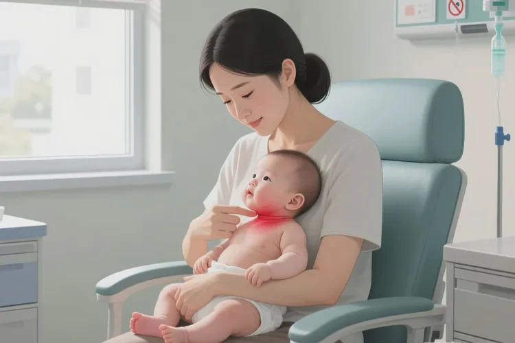 小孩脖子偶尔起湿疹能不能治愈(图1)