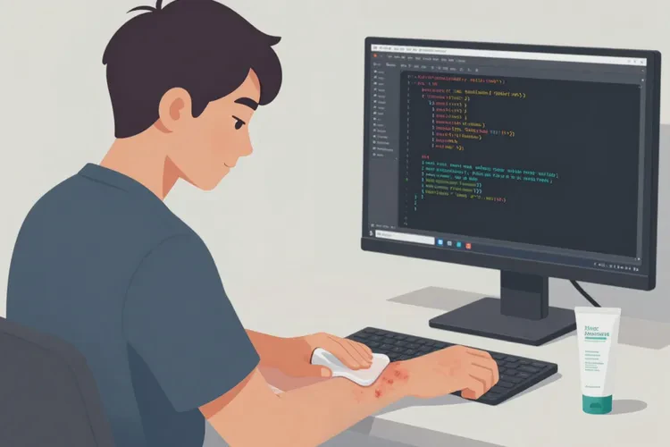 男人手臂偶尔起湿疹能治愈吗(图1)