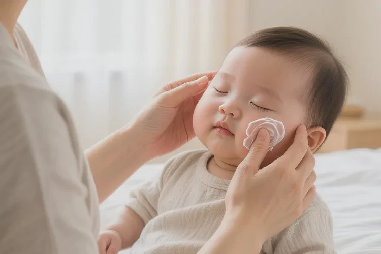 小孩面部经常起湿疹能不能治愈(图1)