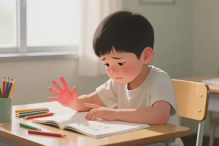 小学生手上经常长湿疹能治愈吗(图1)