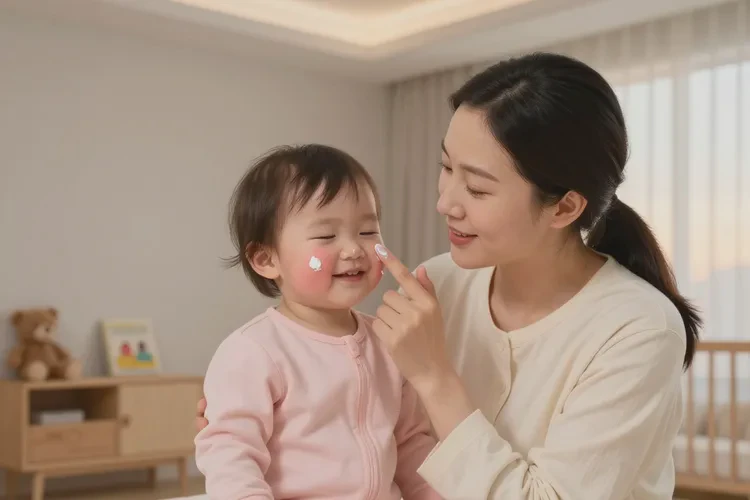 孩子脸上容易起湿疹能不能治愈(图1)