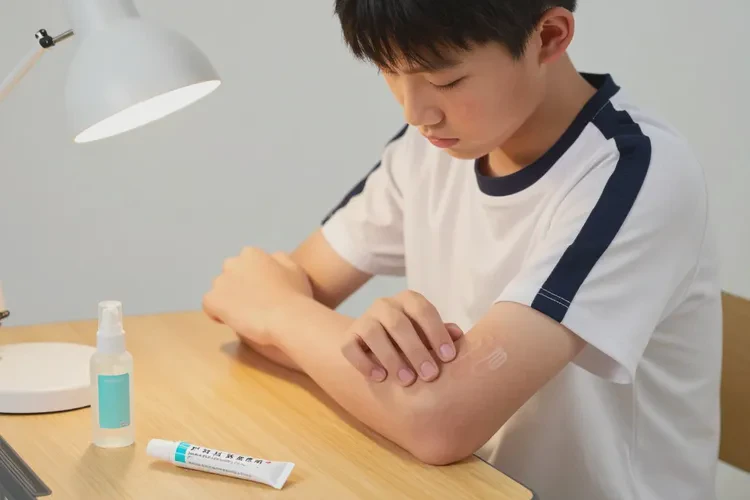 青少年手臂上容易长湿疹能治愈吗(图1)