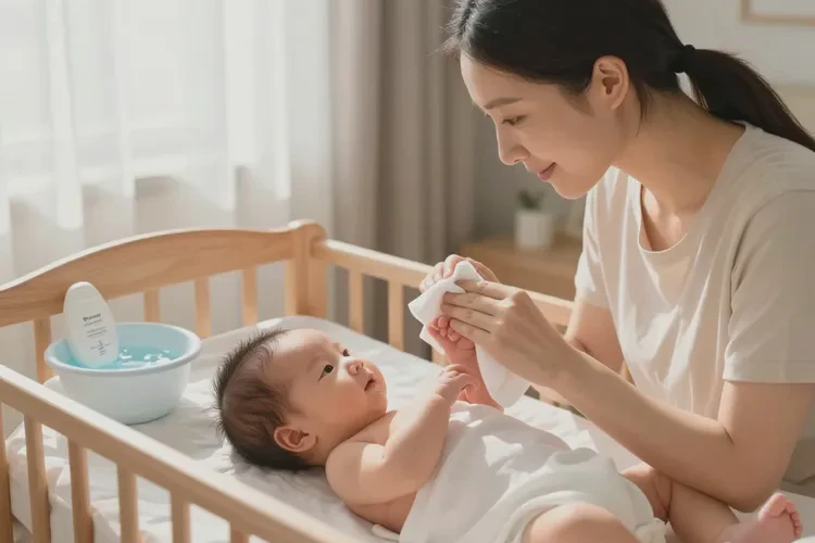 新生儿手上偶尔起湿疹可以治愈吗(图1)