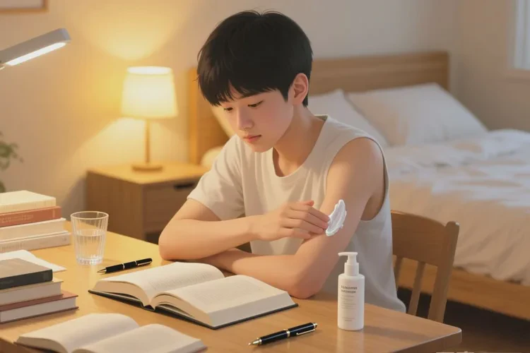 青少年手臂上起湿疹能治愈吗(图1)