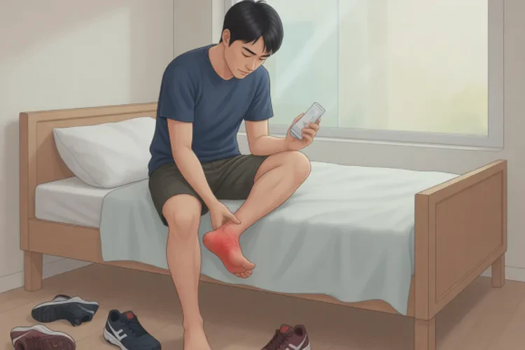 男生脚上经常起湿疹能治愈吗(图1)