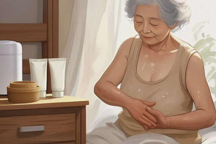 老年人肚子上出现湿疹能治愈吗(图1)