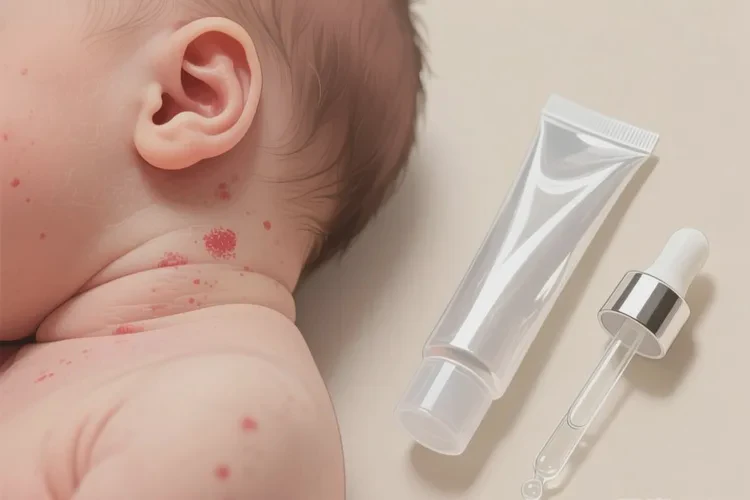 新生儿脖子容易起湿疹能治愈吗(图2)