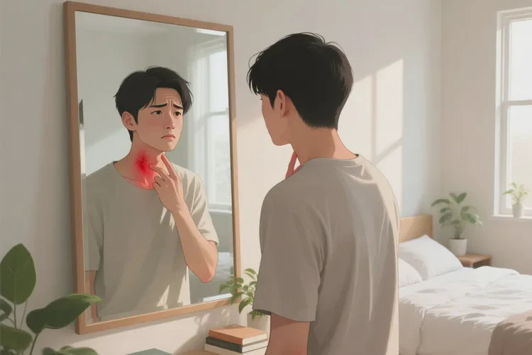 青年人脖子上起湿疹能治愈吗(图1)