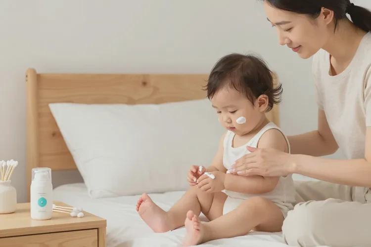 宝宝脚上偶尔长湿疹能不能治愈(图1)
