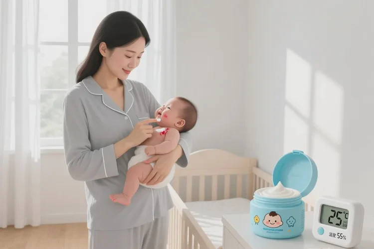 婴儿脖子上出现湿疹能不能治愈(图1)