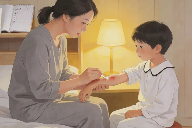 小学生手臂上长湿疹能治愈吗(图1)