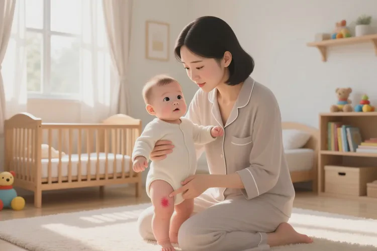 宝宝大腿偶尔起湿疹能不能治愈(图1)