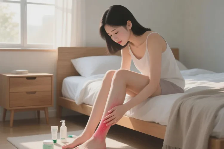 女性小腿上长湿疹能治愈吗(图1)