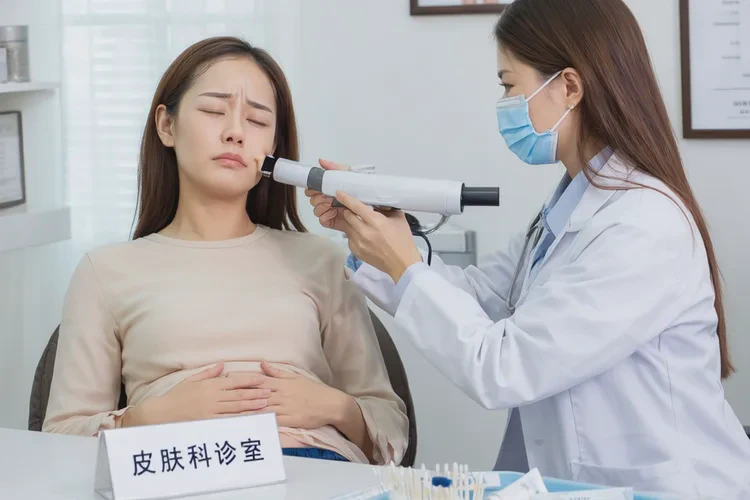 女生肚子上出湿疹能治愈吗(图2)