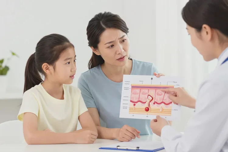 中学生面部经常起湿疹能治愈吗(图1)