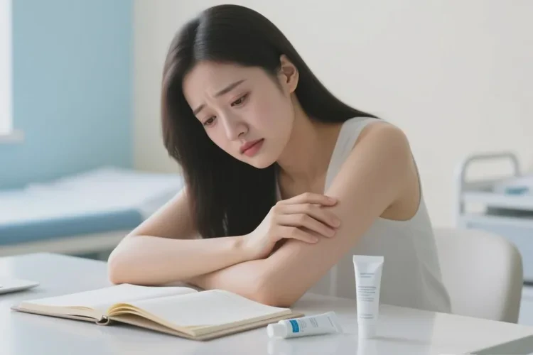 女性身上容易起湿疹能治愈吗(图1)