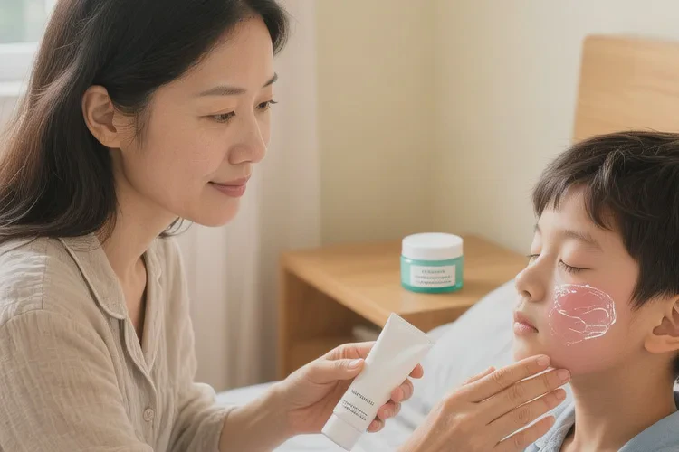 小学生面部长湿疹能治愈吗(图1)