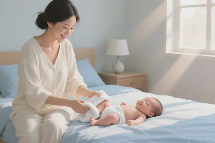 新生儿大腿上经常起湿疹能治愈吗(图1)