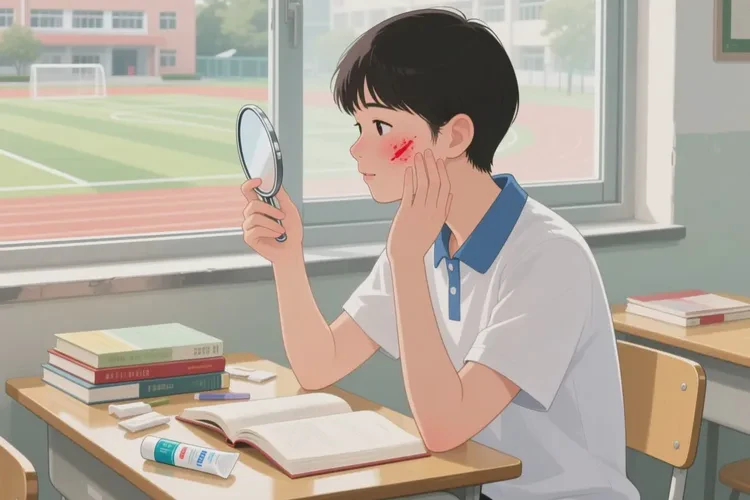 中学生脸上经常长湿疹能治愈吗(图1)