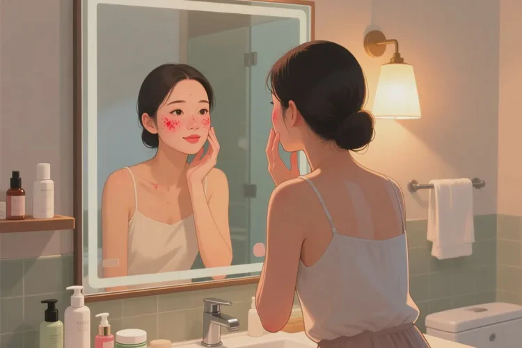 女生面部起湿疹能治愈吗(图1)