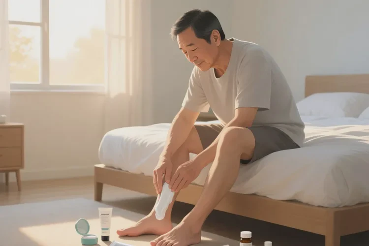 男人脚上容易长湿疹能治愈吗(图1)