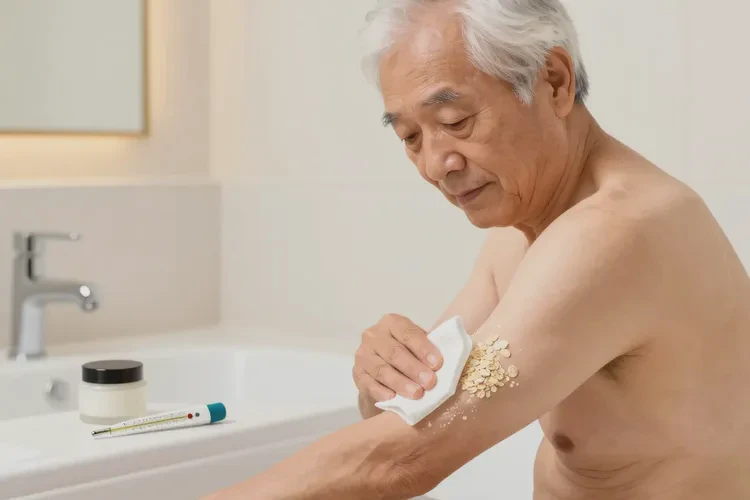 老年人四肢容易起湿疹能治愈吗(图1)