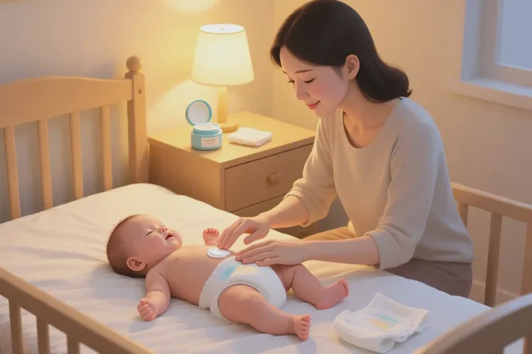 新生儿大腿上偶尔长湿疹能治愈吗(图1)