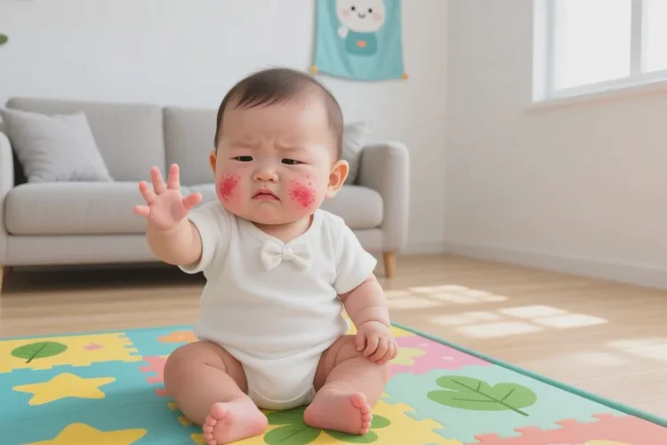 婴儿脸上容易长湿疹能不能治愈(图2)