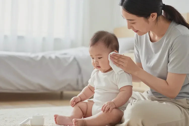 婴儿脖子上有湿疹能不能治愈(图1)