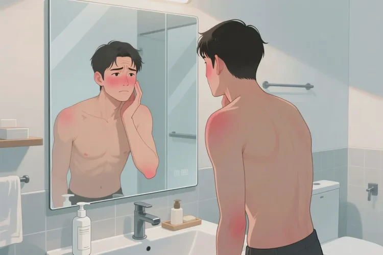 男人面部长湿疹能治愈吗(图1)