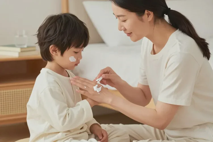 小学生大腿上偶尔起湿疹能治愈吗(图1)