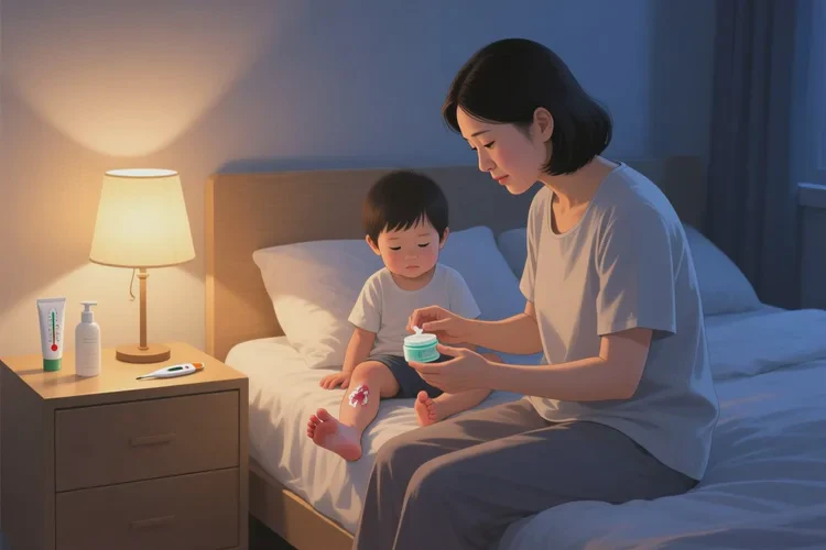 小儿脚上长湿疹能治愈吗(图1)