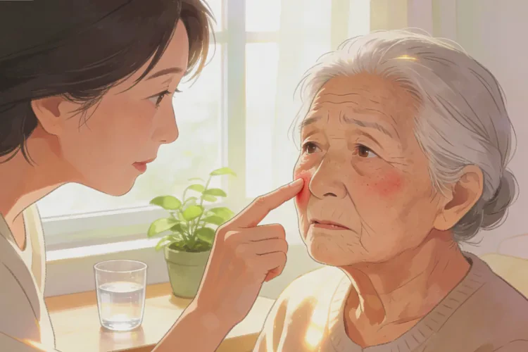 高龄老人面部出湿疹能治愈吗(图1)