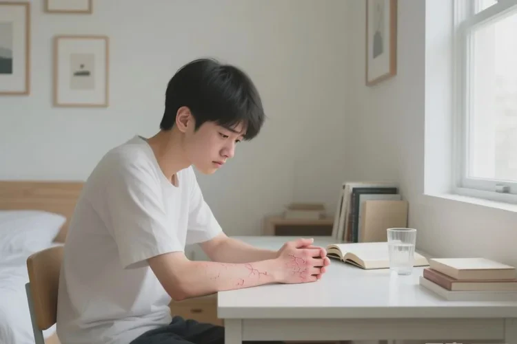 青少年手上经常起湿疹能治愈吗(图1)