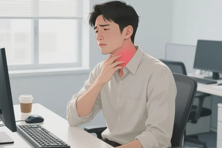 男人脖子上长湿疹能治愈吗(图1)